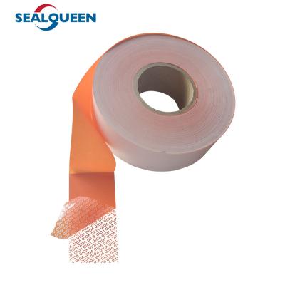 China Printable PET Security Seal Label Tamper Evident Warranty Material Roll for sale