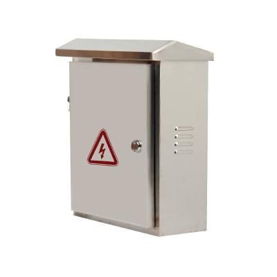 China 400*300*180mm Electrical Main Power Distribution Cabinet Stainless Steel Material Switch Box Cabinet for sale