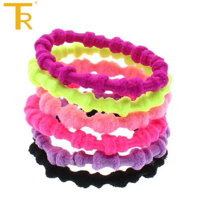 China Ladies Wholesale Cute Girl Rubber Elastic Hair Bands, Rubber Hair Accessories for sale