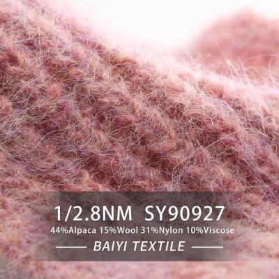 China Handschuh-Strickjacken-Schals Soems 1/2.8NM Chunky Alpaca Wool Yarn For zu verkaufen