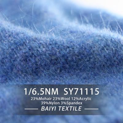 Cina La miscela regolare delicata della lana del mohair, lavora all'uncinetto la lana di seta del mohair dei guanti in vendita