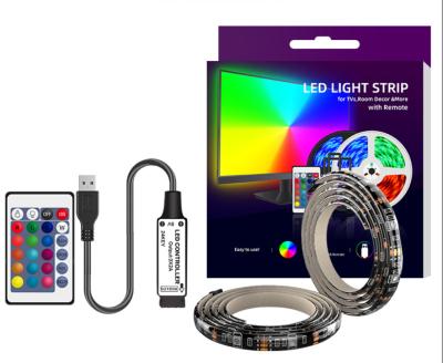 China 2021 LANDSCAPE Amazon wifi music USB LED light strip 5V 5050RGB variable lighting music decorative 5m 2m app control 5m 2m for sale