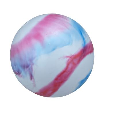 China Toy Attractive Price New Type Sports Cloud Printing Toy Ball Inflated PVC Rainbow Colored Christmas Ball for sale