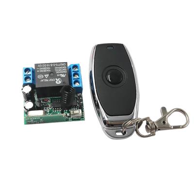 China 433 MHz Automatic Gates RF Transmitter With Switch DC 12V 1CH Relay Wireless Remote Control Receiver Module for sale