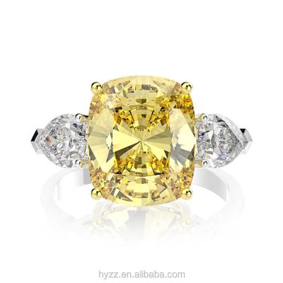 China Luxury Luxury 925 Sterling Silver Lab Diamond Ring for sale