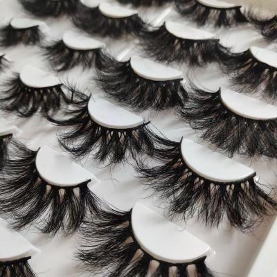 China 25-30 wholesale 25mm mink eyelashes wholsale 5d mink eyelashes factory 25mm mink eyelashes full seller 25mm strip lashes for sale