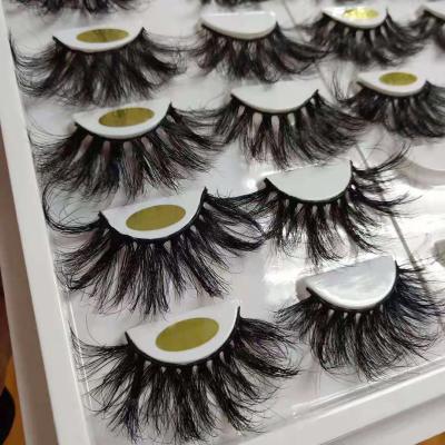 China 25-30 times 100% cruelty free OEM real mink fur lashbox 25mm butterfly lashbox fluff free lashes for sale