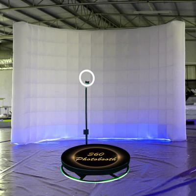 China 360 360 Photo Booth Video Booth Backdrop Photo Booth Wall 360 Changing Light Inflatable Booth Portable Inflatable Wall Led Inflatable Photo Booth Fence for sale