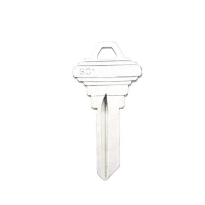 China Locksmith Supplies SC1 Wholesale Brass Key Blank Custom Keyless Keyway House Key Door Mute Nickel Plated Brass For Key Machine for sale