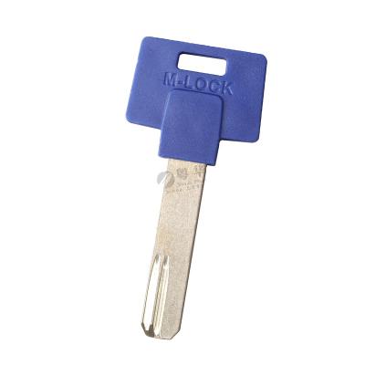 China Open Lock UK Market Blue Rubber Head Blank Nickel Plated Dimple Key Blank Brass Nickel Plated Key Home For Computer Cabinet Use Locksmith Tool for sale