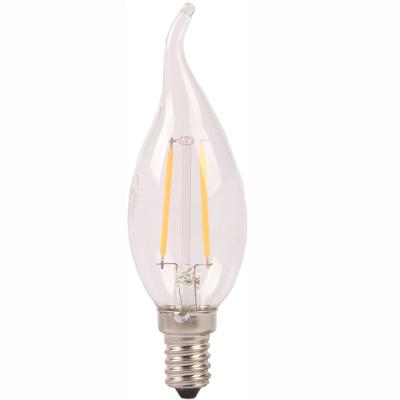 China Amber Color Vintage Edison LED Incandescent Light Bulb Transparent Filament E27 Candle Light Bulb for sale