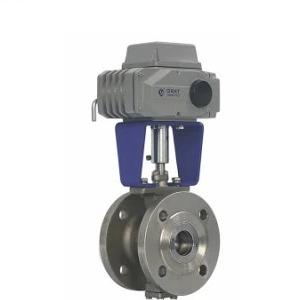 China AC220V 6.4MPa 316L SS válvula de esferas de flange com função de reinicialização automática à venda