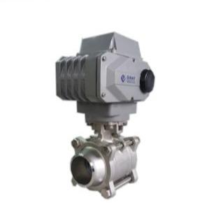 China ISO 5211 High Pad Electrical Actuated Ball Valve draadverbinding van roestvrij staal Te koop