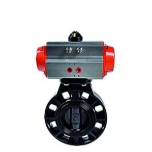 China Wafer Connection Electric UPVC Butterfly Valve Normal Temperature for sale