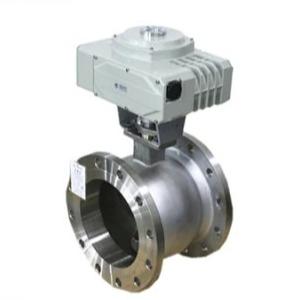 China DN100 PN64 válvula de ligação de bola de flange de aço inoxidável SS316 com atuador à venda