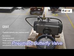 stainless steel triple eccentric pneumatic butterfly valve high performance