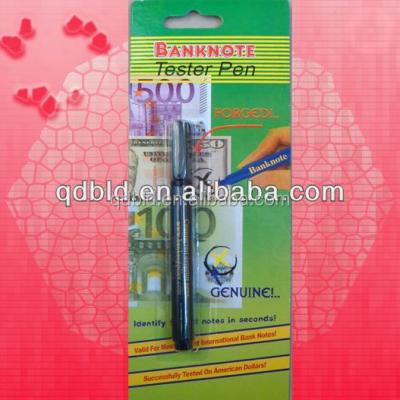 China money detector pen/currency detector pen blister for sale