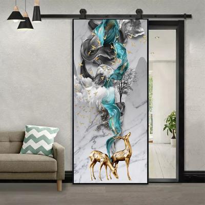 China 2pcs/set Abstract 2pcs/set Non-Slip Wear-Resistant Waterproof and Wear-Resistant DIY Wall Art Room Removable Decoration Peel and Stick Waterproof Removable Wall Stickers for sale