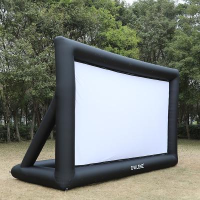 China Lightweight Indoor Outdoor Inflatable Projection Screen 20 Feet 16:9 Viewing Size 434*241CM Big Screen for sale