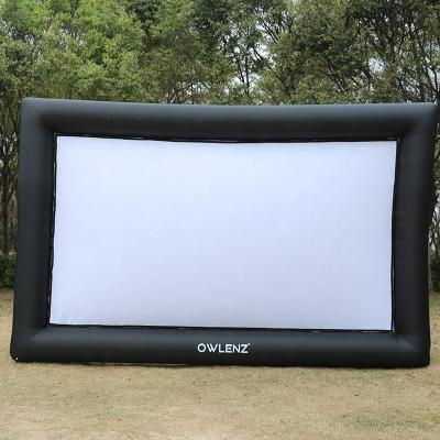 China Lightweight Indoor Outdoor Inflatable Projection Screen 16 Feet 16:9 Viewing Size 324*164CM for sale