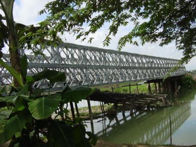 China Bailey fabrizierte einfache Struktur der Delta-Brücke für Militär vor zu verkaufen