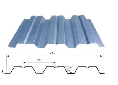 Cina strato di Decking del metallo galvanizzato PPGI di 750mm per l'alto pavimento d'acciaio della costruzione in vendita