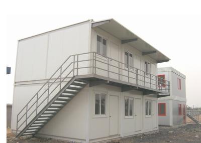 China Dois casa modular do recipiente do assoalho 20ft para os trabalhadores que vivem no canteiro de obras à venda