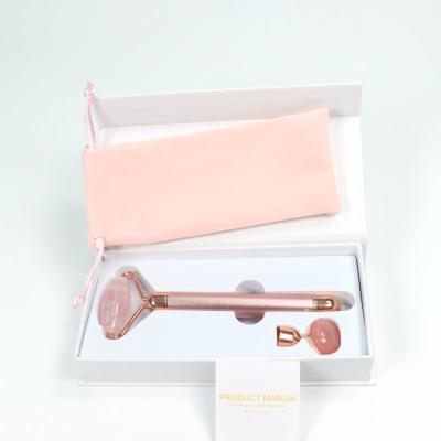 China Factory supply natural face mounted electric quartz jade roller vibrating facial roller for sale