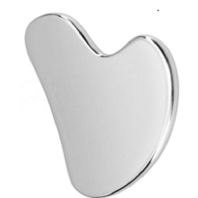 China Portable/Cool/Comfortable Private Label Heart Face Stainless Steel Gua Sha Tool for sale