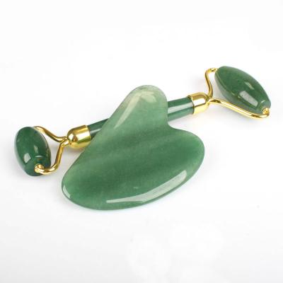 China Face Lift Face Massager Tool Roller Jade Gua Sha Stone Anti Aging Stone for sale