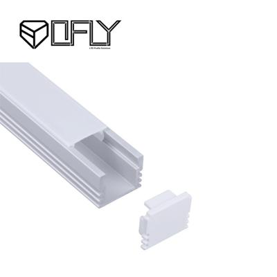 China Angebrachtes LED Aluminiumoberflächenprofil der Innendecken-des Profil-16*12mm LED zu verkaufen