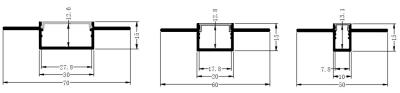 China Verbeugbares Aluminium Extrusion Trockenwanddecken Gips LED Profil Für LED-Bandlicht zu verkaufen