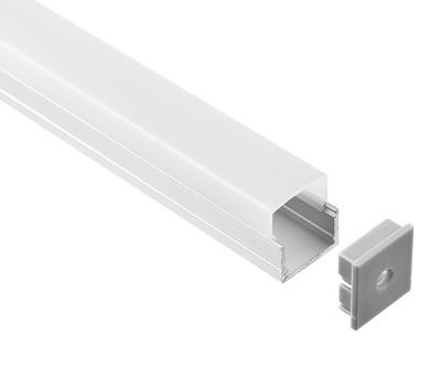 China Der Wand-Dekorations-LED Oberfläche Streifen-brachte Aluminiumverdrängungs-des Profil-2m 19*20mm an zu verkaufen