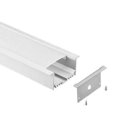 中国 大きい70*32mm細長い引込められたLEDのストリップ チャネルの拡散器は陽極酸化した 販売のため