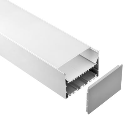 China Lobby verschob Aluminiumprofile LED-Profil-102*70mm für LED-Band zu verkaufen