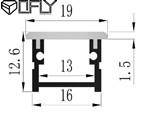 Chine Extrusion linéaire enfoncée imperméable en aluminium de lumière de bande du profil 19*12.6mm de LED à vendre