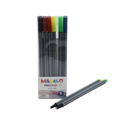 China Bright Colors Customized Marker Pen Luxury Fineliner Pen Set Logo Durable Art Drawing Painting for School and Office for sale