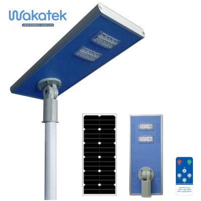 China 2021 WAKATEK garden all in one 180W 240W 300W solar street light for sale