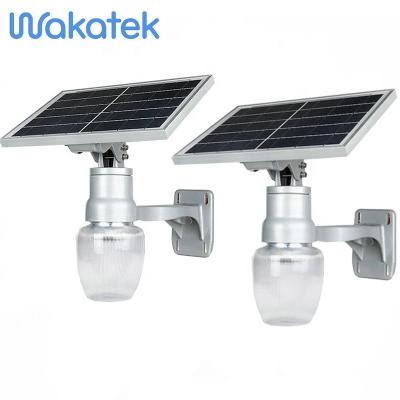 China WAKATEK Solar12w Outdoor Garden Power Energy Light Garden Light 12w Gate Lighting Lamp for sale