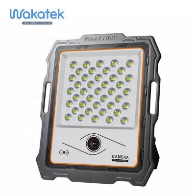 China 100W cctv solar wifi camara light ROAD WAKATEK solar flood light for sale