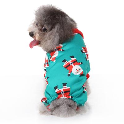 China Factory Direct Acceptable Dropshipping Pet Onesies Pajamas Halloween Costume Winter Christmas Clothes Viable For Pets for sale