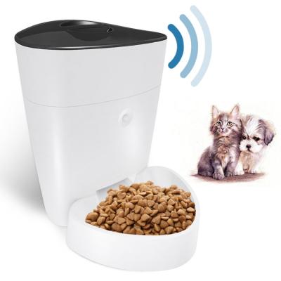 China 2022 New Smart Wifi Pet Auto Driver Chip Remote Control Automatic Food Feeder For Dog for sale