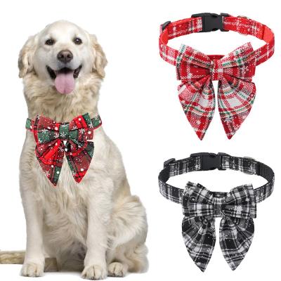 China 2022 Viable New Arrived Pet Festival Collar Bow Tie Halloween Christmas Bow Tie Collar For Cat Dog for sale