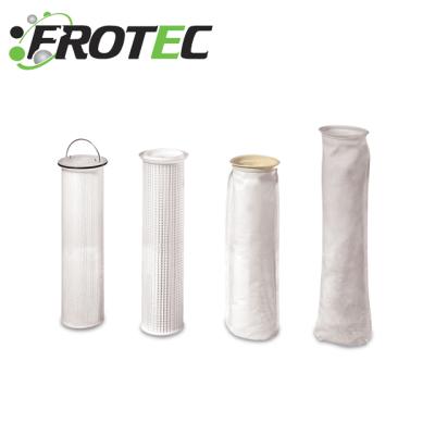 China Water Treatment Needled Felt Anti Water Static Proof Polyester Filter Bag For Flour Mill for sale