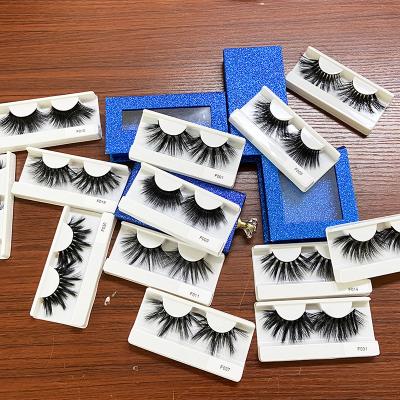 China wholesale 3D faux mink eyelashes private label fluffy dramatic mink lashes lashes seller 25mm faux mink eyelashes for sale