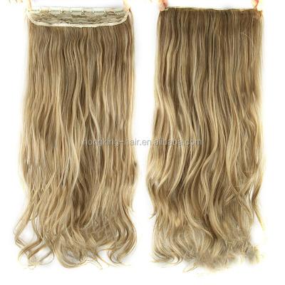 China Silky Straight Wave With 5 Clips One Piece Indian Remy Hair Clip In Hair Extensions For Sale for sale