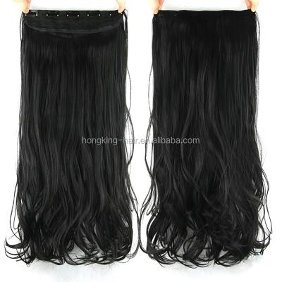 China Beautiful and comfortable for wear new products good quality virgin hair wavy one piece clip in hair extensions for sale