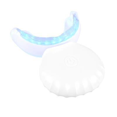 China Home Use Factory Price Soft Silicone Strip Mouth Tray Cold Blue LED Light Rechargeable Teeth Whitening Light for sale