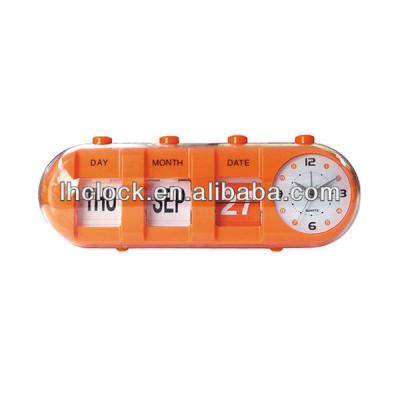 China CAPSULE Calendar Flip Clock Alarm& date CAPSULE Calendar Flip Clock alarm&date for sale