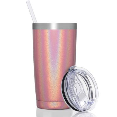 China PURPLESEVEN Factory Wholesale 20oz Double Wall Stainless Steel Viable Vacuum Insulated Coffee Tumbler Cup With Leak Proof Lid for sale